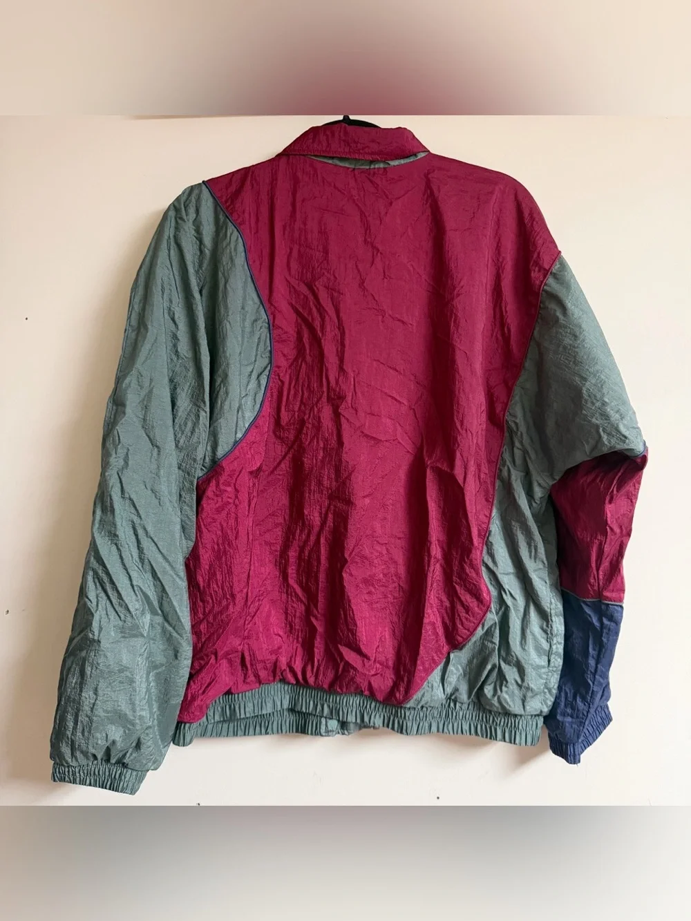 Vintage USA Olympics Colorblock Windbreaker Jacket Size Large